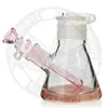 Pink High quality 12 inches heady hookah glycerin coil bong freezable chilled bulid glass smoking water pipe for girl