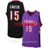 Mens Kyle 7 Lowry Fred 23 Vanvleet Pascal 43 Siakam Tracy 1 McGrady Vince 15 Carter Camisa Retro Basquete Jersey Tamanho S-5XL