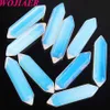 Natural GemStones No Drilled Hole Hexagonal Healing Pointed Bead for Men DIY Handcrafted Jewelry Making Ring 20Pcs BU818