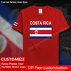 T-shirt in cotone Costa Rica Tifosi in jersey personalizzato Nome fai da te Numero Marca T-shirt casual allentata Hip Hop CRI Costa Rica Tico 220609