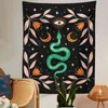 Sun Moon Snake Tapestry Mandala Coisas para decorar a decoração de tapetes de parede da sala