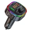 T86 Bluetooth Car Kit FM-Transmitter MP3-Player Typ C PD 20 W USB QC3.0 Schnelllade-Autoladegerät Freisprecheinrichtung