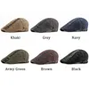 2021Casual Men Hats Retro Berets Hat For Women Cotton Visors Embroidery Fishbone Flat Caps Artist Peak Newsboy Hat J220722