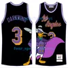 NCAA 영화 농구 유니폼 Darkwing Speedy Iverson 남자 크기 S- XXL 고품질 흰색 블랙