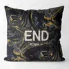 Decorative Pillow Luxury Designer Cushion Pillowcase Living Room Sofa Pillow Bedroom Bedside Cushion Classic Letter Cotton Covers Pillowcase