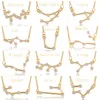 Guldpläterad 12 Constellation Horoscope Sign Astrology Zodiac Star Necklace Födelsedagspresenter för kvinnors flickor