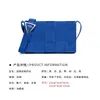 Selling goods Bags early autumn new oil wax leather woven bag small square bags single shoulder diagonal pillow bag leather tofu women's bag