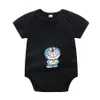 Zestawy odzieżowe Lato Noworodek Ubrania Baby Krótki Rękaw Pajaciki Czysta Bawełniana Protector Belly Protector Romper Lato 0246