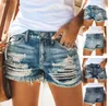 Vêtements pour femmes Spot Fashion Europe et les États-Unis Été Taille haute Tassel Ripped Denim Shorts Femmes 220602