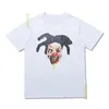 Męska koszulka damska koszulki z nadrukiem czaszki t-shirty hip hop z krótkim rękawem bawełniane letnie koszulki polo z okrągłym dekoltem rozmiar S-XL