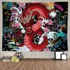 Arazzi Cool Dragon Tapestry Colorato cartone animato Hippie Art Appeso a pareteArazzi