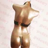 Kvinnor Bikinis Set Retro Thong Swimwear Gold Print Swimsuit Sexig halterbaddräkt