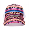 Cappelli da pallina cappelli cappelli sciarpe guanti accessori di moda accessori più nuovissimo cappello da baseball cappello stampato leopardo girasole serape maga berretto a righe a strisce