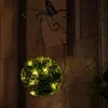 Dekorative Blumen Kränze Künstliche Pflanze Topiary Ball Solar LED Leuchten für Gartenparty Outdoor Hochzeit Home Decor Boxwood Ballsdecorat