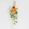 Decorative Flowers & Wreaths Hanging Bouquet Wedding Bridal Chamber Artificial Fake Window Home Wall Pendant Party DecorationDecorative