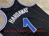 Clássico Retro Autêntico Bordado 2003-04 Basquete 1 Tracy McGrady Jersey Vintage Penny Hardaway Jerseys Real Stitch Respirável Esporte 32 Stripe Branco Azul Preto