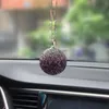Decorações de interiores Decoração de carro Pingente Crystal Ball Retrograma Espelho pendurado Ornamentos Carro Produtos Bling Accessories Girl Giftsi