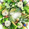装飾的な花の花輪秋の花輪農家感謝祭のための人工プラスチック