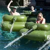 AdulとKidsの両方のための空気インフレーションおもちゃインフレータブルフロートチューブスパウトウォータータンク水泳おもちゃを演奏する装備フローティングおもちゃ夏の水泳用品