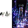 Cordes 8 pièces énergie solaire bouteille de vin liège lumières 2m 20LED lumière extérieure guirlande fée chaîne pour mariage fête décor lampe