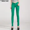 Slim Pencil Vintage jeans High Waist New Women pants full length Female denim skinny 210412