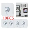 Hooks & Rails 10Pcs Non-Trace Self Adhesive Nails Hook For Po Frame Picture Hole Hanging Nail Wall Paste Tack Pos Cross StitchHooks