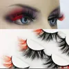 3D mélange couleur faux cils naturel touffu longs cils colorés grand maquillage dramatique faux cils pour Cosplay Halloween6847012