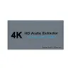 Conectores divisor de vídeo hdtv 1 entrada 2 saída hd divisor 1x2 para ps4 4k com extrator de áudio 3.5 jack switcher adaptador