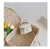 Children's bag summer foreign style girls' diamond lattice chain embroidered thread messenger bag little girls' portable bucket bag