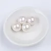 Other Natural 13-14mm White Round Edison Pearl Loose Beads No Hole For Jewelry Making Edwi22