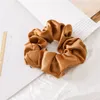 Cetin Silk Solid Color Scrunchies Elastic 2021 New Women Girls Hair Acessórios para Helter Helder Hair lancho