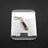 2 Styles Mini Quick Open Automatic Knife 440 Blade Acrylic Handle Key Ring Decoration Pendant Cool Unpacking Tool