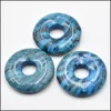 Konst och hantverk 25 mm olika naturstenkristaller gogo donut charms roskvarth￤ngen p￤rlor f￶r lyckliga smycken g￶r sport2010 dh2es