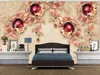 Custom 3D Wallpaper Mural living room bedroom red butterfly jewelry pattern tv background wall home decor