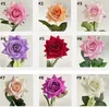 Dekoracyjne kwiaty Symulacja ślubna Kwiat Ręcznie Nawilżający Róża Styl Symulacja Bukiet Dekoracja Domu Bukiety Sztuczne FlowerZC1051