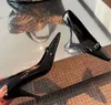 Blade براءات الاختراع والجلود slingback كعوب أحذية مصمم كعوب حذاء النساء الصنادل الفاخرة السيدات الكلاسيكية فستان أحذية مصمم الحقائب أحذية صندل مع صندوق