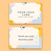 100200500 Uds. Tarjetas de visita personalizadas a todo color con impresión a doble cara, papel de 300GSM, tarjeta de agradecimiento personalizada 220608