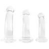 Strapon Sucker Dildo Female Anal Dilator Transparent G Spot Stimulation With Adjustable Pants S/M/L Long Adults sexy Toys.