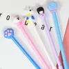 Gel Pens 4pcs Cartoon Pen 0.5 Mm Cute Novelty Stationery Kawaii Student Blue Signature School SuppliesGel