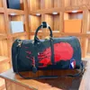 El Bagaj Seyahat Duffle Çantası Kabartmalı Eski Çiçek Çanta Yüksek Kaliteli Leydi Unisex Kadın Erkekler Duffel Çantalar Çanta Mens 55cm216v