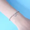 Bracelet de perles de coeur femmes couple chaîne de brins d'argent sterling 4mm perles boule t tag bracelets bleu bijoux de créateur cadeaux pour petite amie accessoires en gros