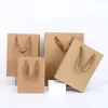 Brązowy Kraft Paper Gift Wrap Packing Torby z uchwytem Stand Up Torba Torba na zakupy do sklepu Sprzedaż Opakowania