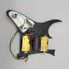 Upgrade Loaded HSH Pickguard White Humbucker Dimarzio Alnico Pickups Welding Harness For Ibanez RG Guitar