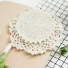 Mats & Pads Crocheted Placemat Lace Table Place Mat Handmade Cotton Drink Cup Mug Dinner Tea Desktop DecorMats MatsMats