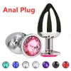 7Color S/M/L sexy Vibrator Edelstahl Metall Anal Plug Spielzeug für Erwachsene Bondage Fesseln Frauen Männer Homosexuell Hintern