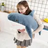 Cartoon Giant Shark Plush Toys Muñecas de peluche suave Speelgoed Animal Reading Almohada para niños Regalos de cumpleaños 220702
