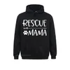 Men's Hoodies & Sweatshirts Womens Cute Rescue Dog Mama Idea For Mom O-Neck Hoodie Faddish Men Long Sleeve Casual Hoods