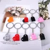 Klaki śliczne miłosne serce cegieł klęski dla kobiet mężczyzn pary urok Key Ring Birthday Fashion Biżuter Prezent M62