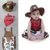 Baby bodysuit baby småbarn pojke tjej karneval fancy klänning party kostym cowboy outfit bomull o-hals ärmlös sommar ny g220521