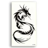 NXY Temporary Tattoo Water Transfer Fake Tattoos Disposable Waterproof Black Dragon Totem Butterfly Stickers for Women Men Sexy Body Art 0330